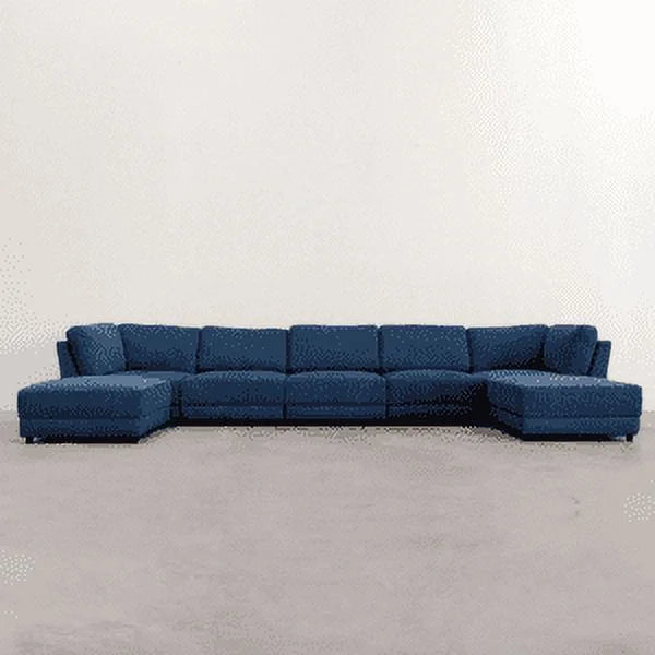 Navy Modular Sectional with 5 Seats S1281