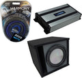 Subwoofer Single 12 Sub Box Bundle with Amp T280