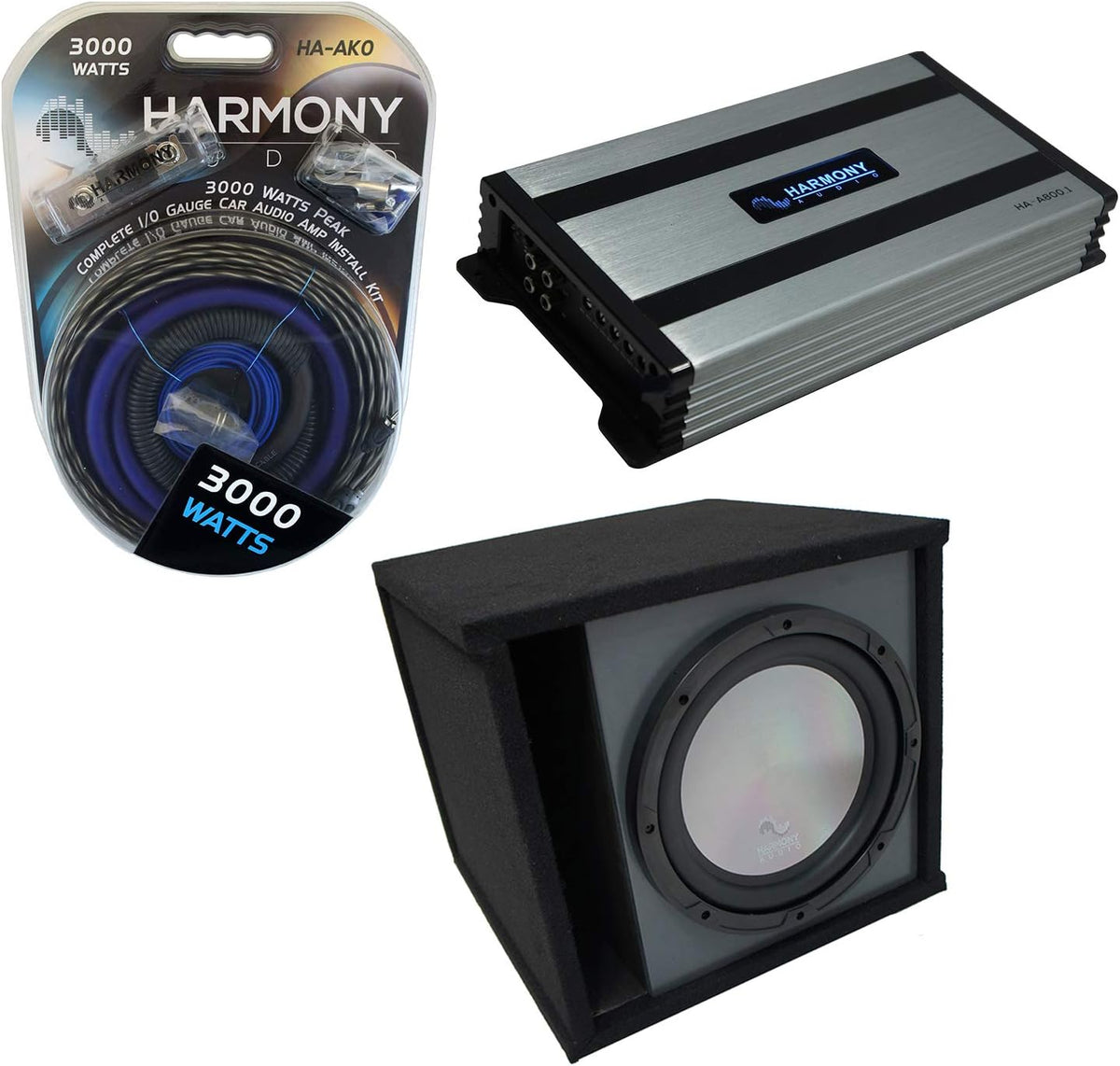 Subwoofer Single 12 Sub Box Bundle with Amp T280