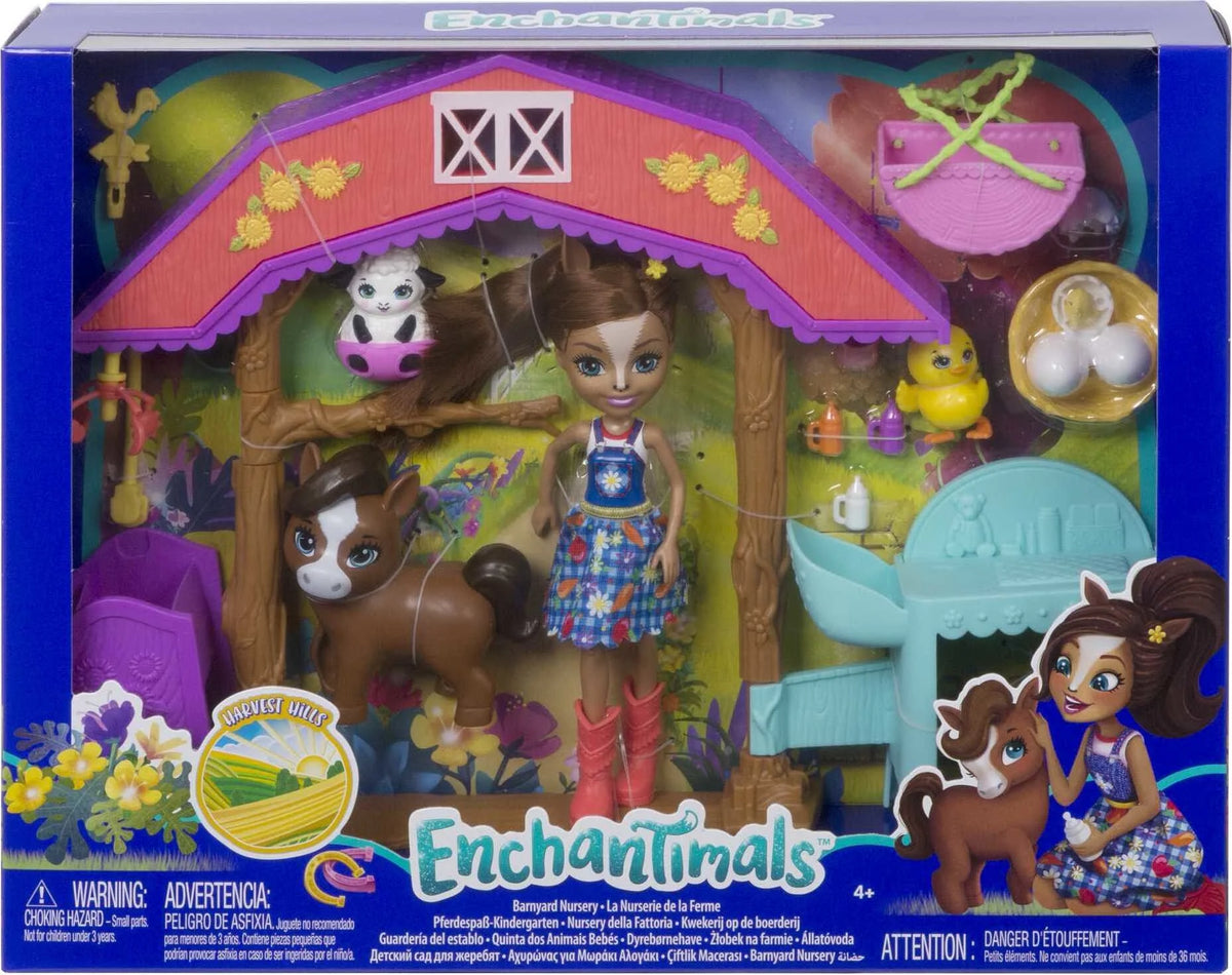 Barnyard Nursery Playset With Horse Doll P34819