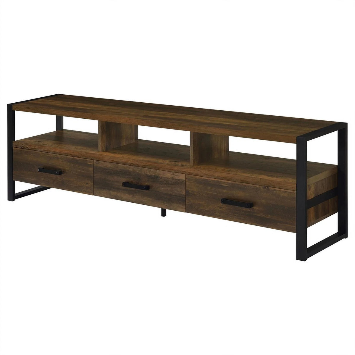 3-Drawer Farmhouse Wood TV Stand W758318