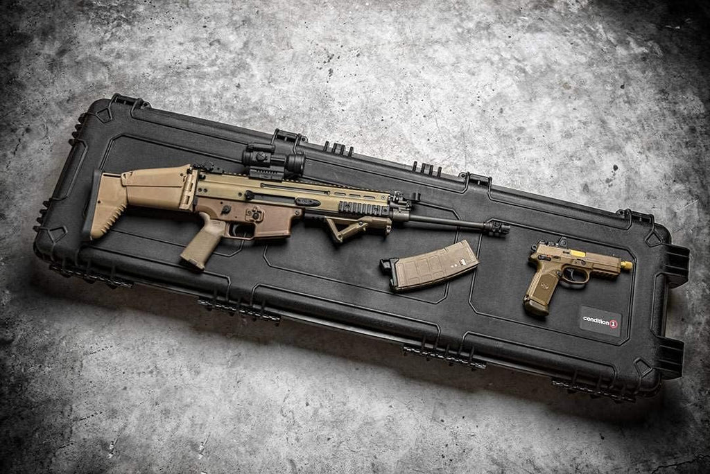 Black Tactical Rifle Case with Foam G228
