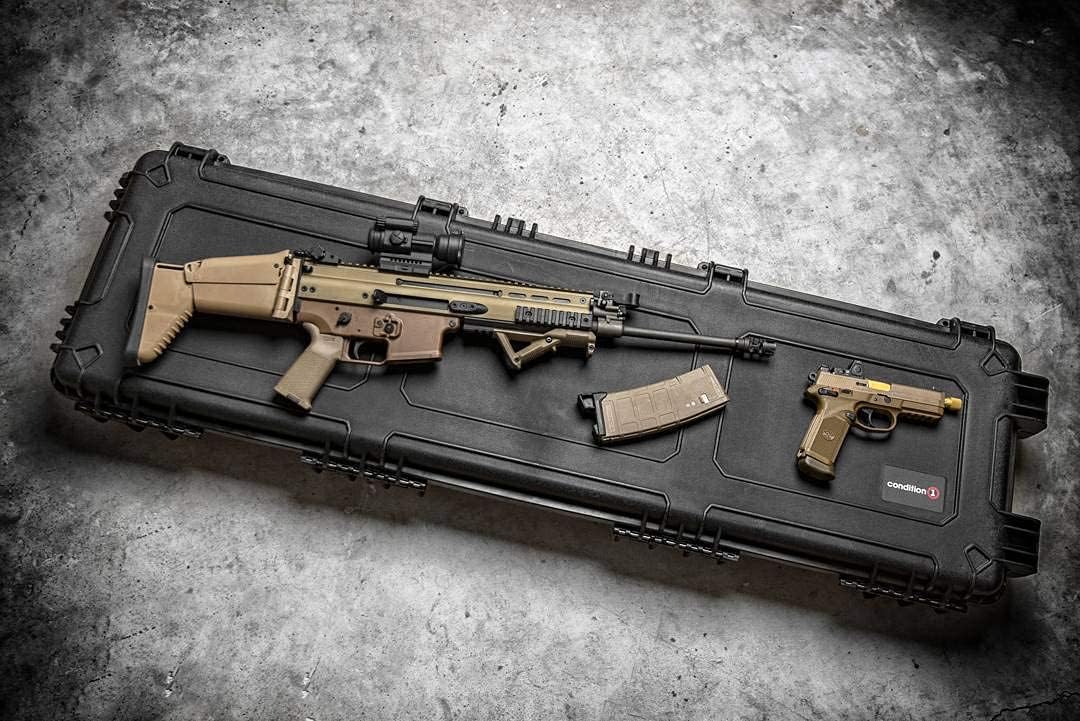 Black Tactical Rifle Case with Foam G228