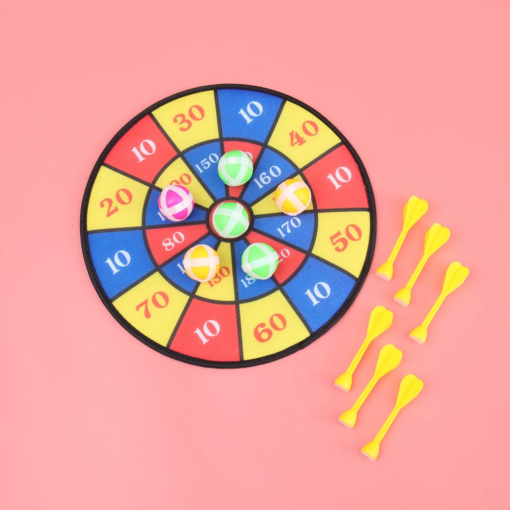 Flocking Dart Board with 4pcs Darts Dartboard Set N768262