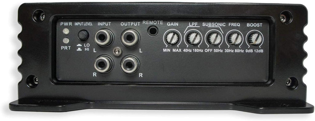 Dual 10 Black Sub Box Enclosure & Amp D168