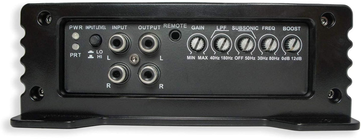 Dual 10 Black Sub Box Enclosure & Amp D168
