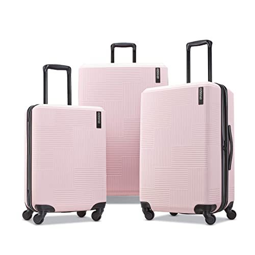 Expandable Hardside Luggage with Spinner Wheels, Pink Blush, Checked-Large 28-Inch F6456