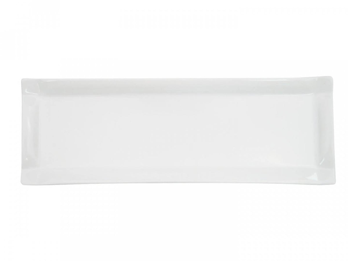 Super White Porcelain Rectangular Platter, 16-inch, Box of 12 I911