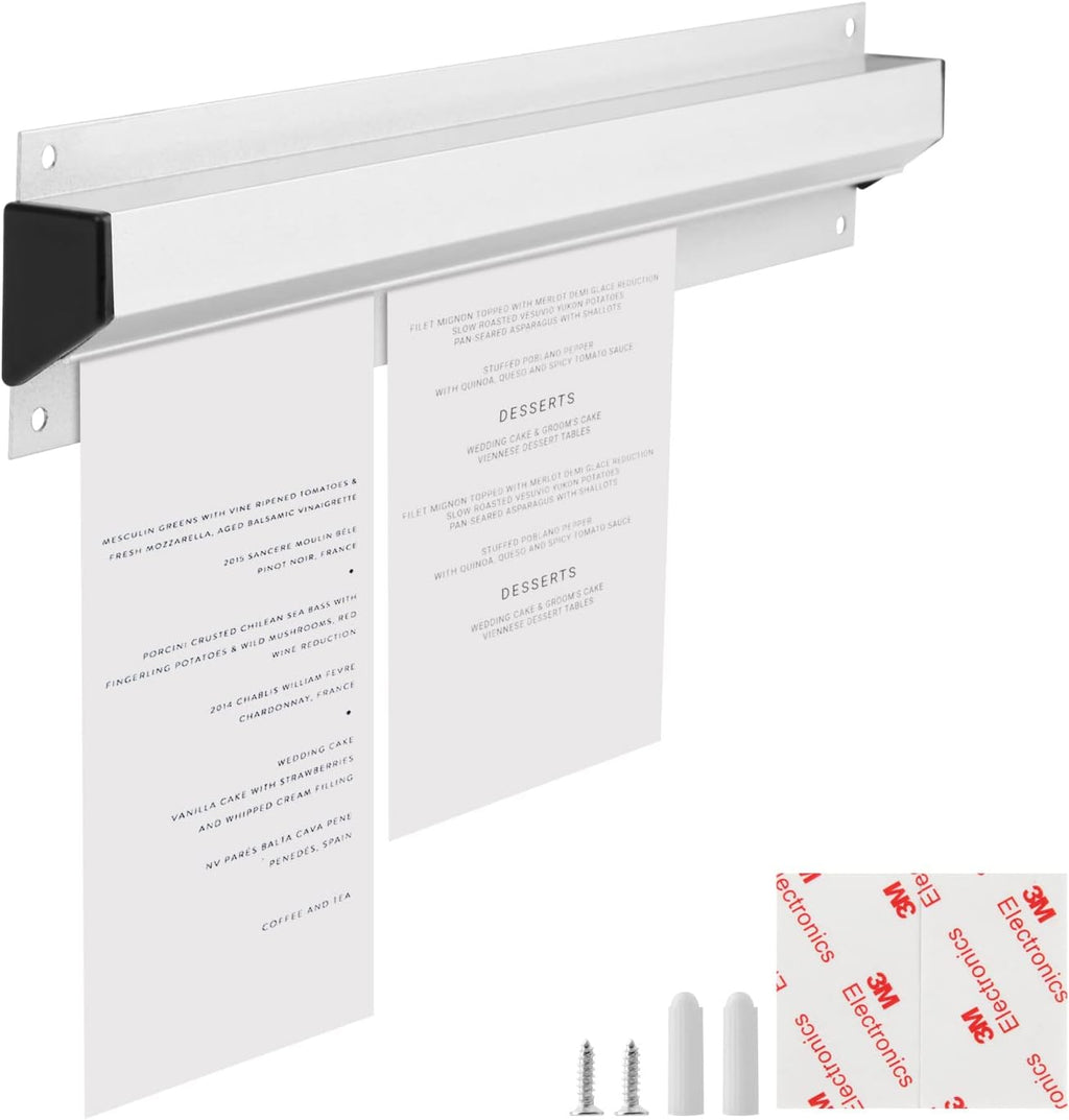 Silver 16 Inch Aluminium Receipt Holder, Pack of 2 P87008