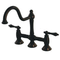 Oil Rubbed Bronze Bridge Kitchen Faucet G791464