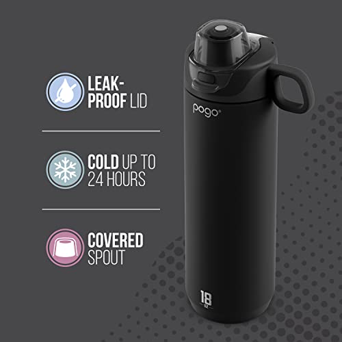 26 oz Vacuum Insulated Stainless Steel Water Bottle with Leak Proof Chug Lid and Silicone Carry Loop M30302