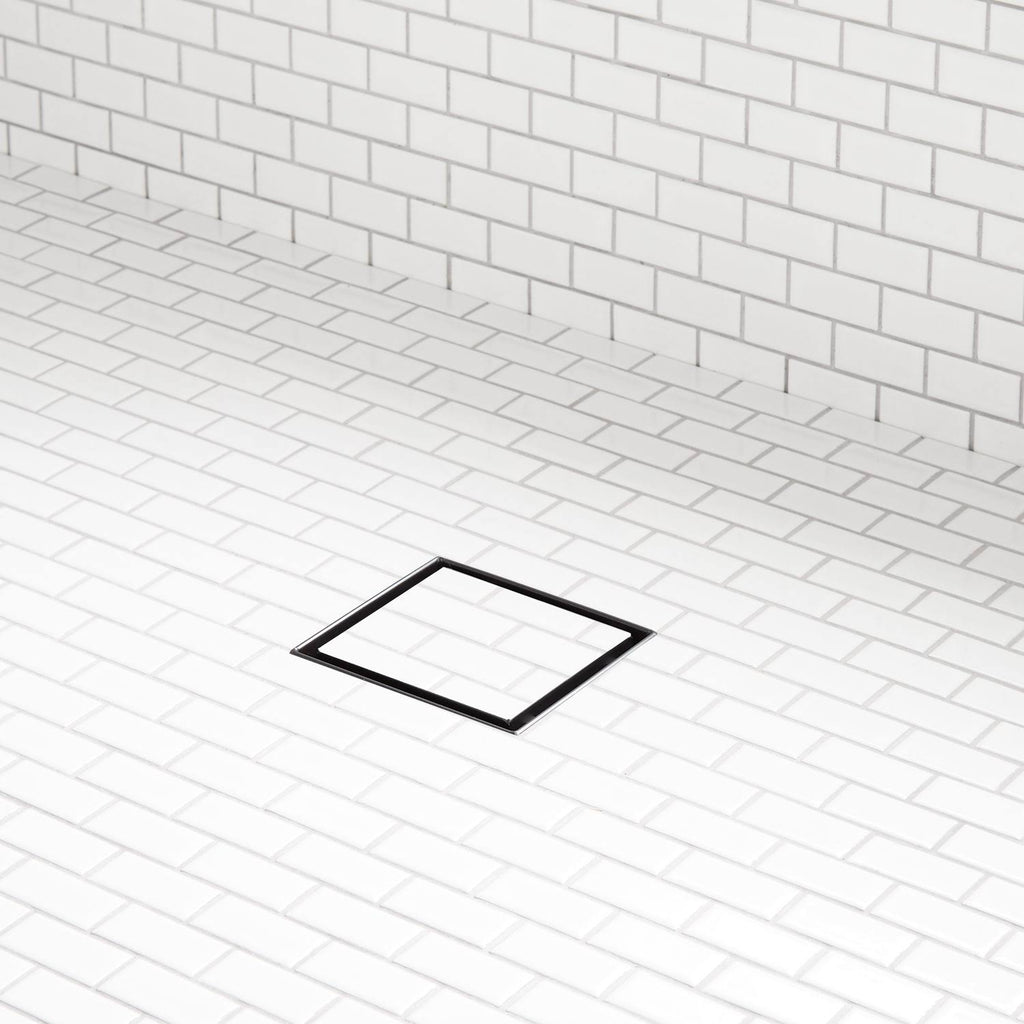 Brushed Stainless Steel Square Shower Drain F2050