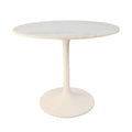 36 in. Round Marble Top Dining Table Z4453