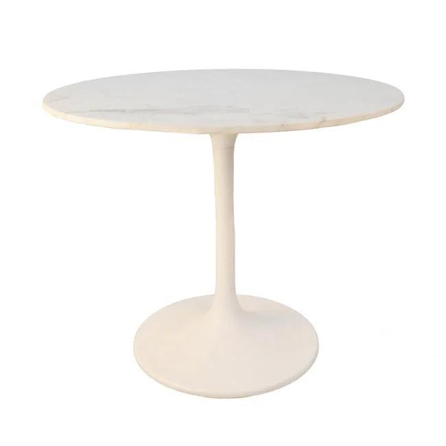 36 in. Round Marble Top Dining Table Z4453