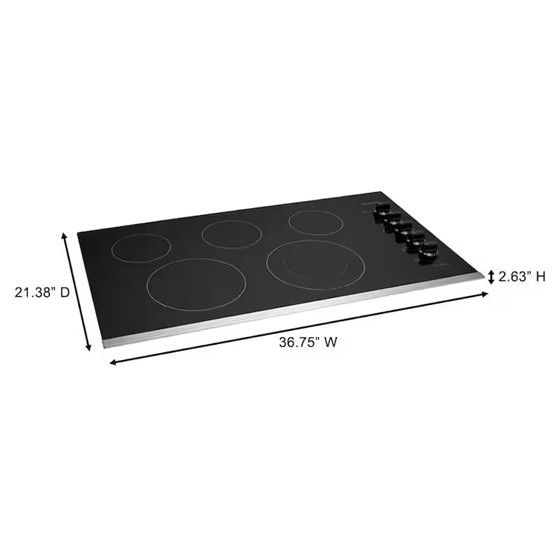 36 in. Electric Cooktop with 5 Elements D46557