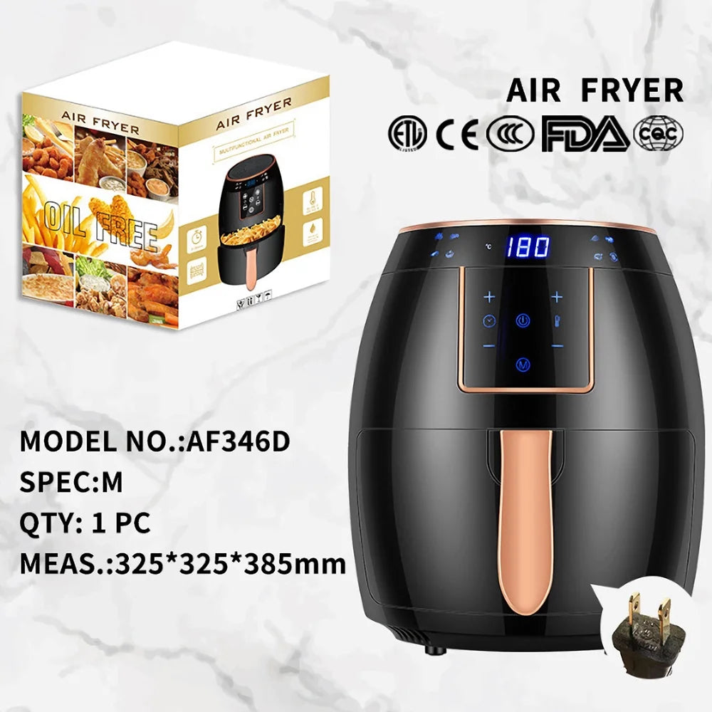 5.5L 1300W Electric Air Fryer with LCD Screen Z870226