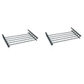 18 3/4 Inch Extension Roof Top Cargo Carrier Rack Basket (2 Pack) R410
