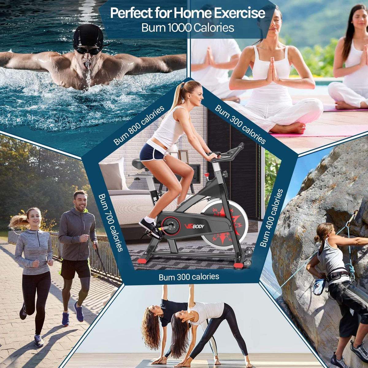 Adjustable Indoor Cycling Bike A874893