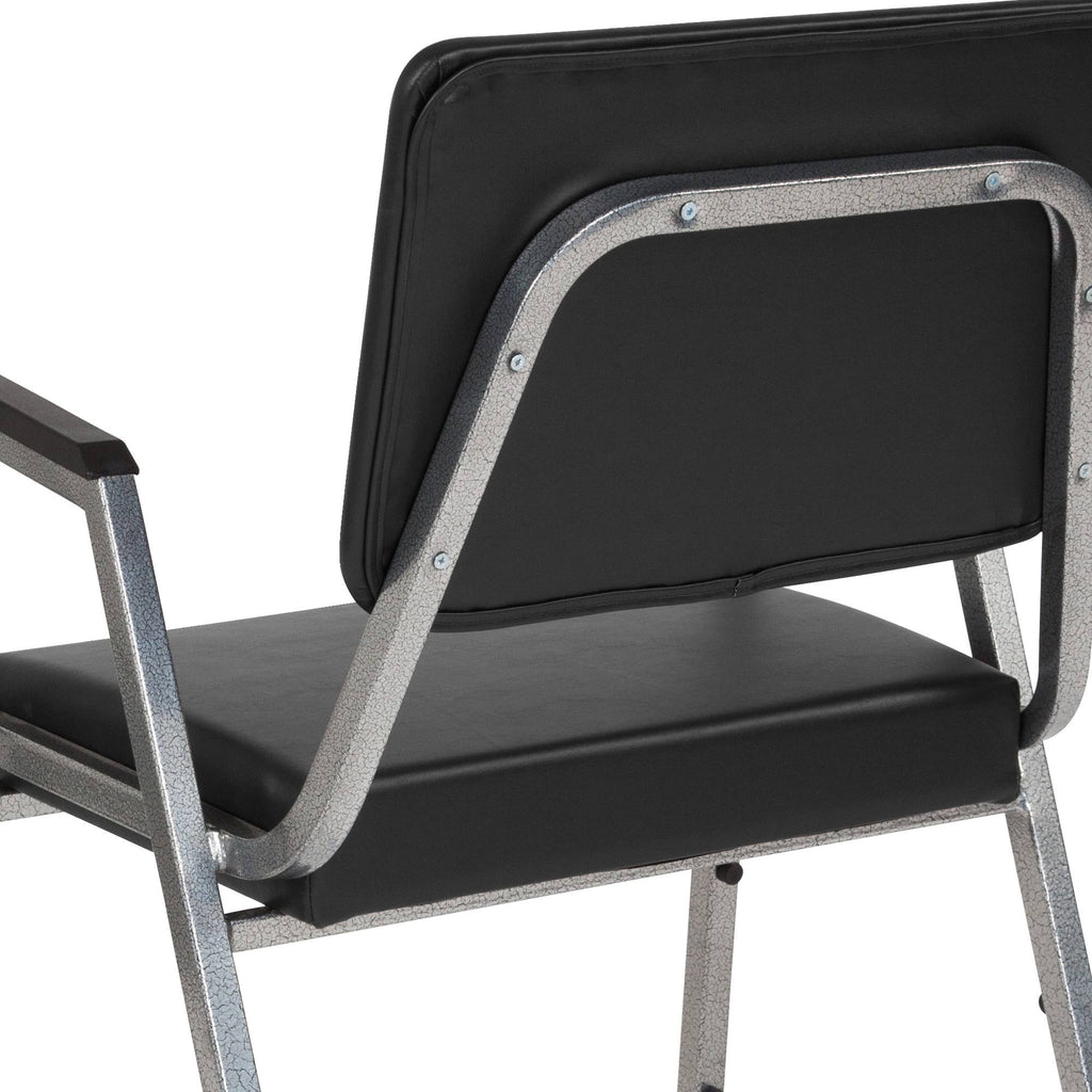 Black Vinyl Bariatric Arm Chair X11582