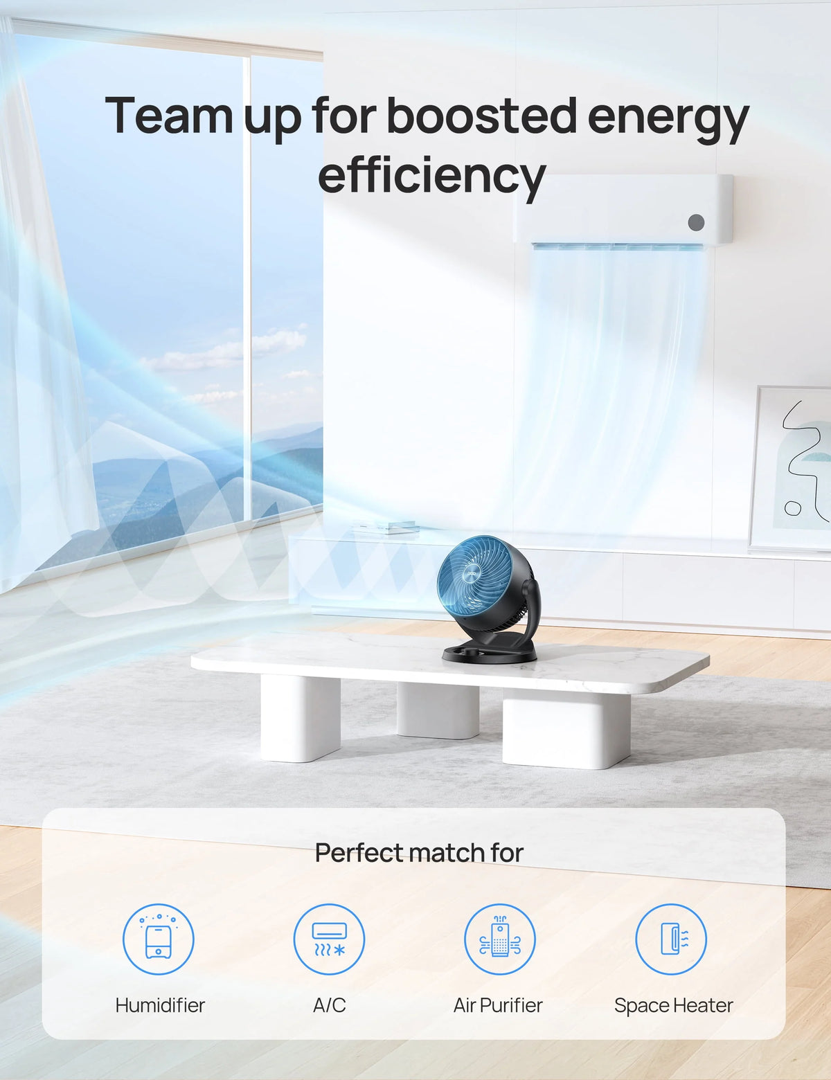 Desk Fan 70ft Airflow 3 Speeds L717