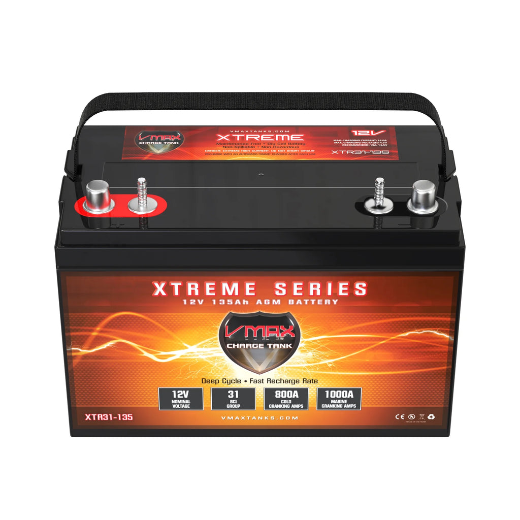 12 Volt 135Ah AGM Deep Cycle Battery B627829