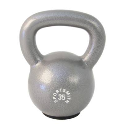 35 lb. Cast Iron Kettlebell with Rubber Base D684
