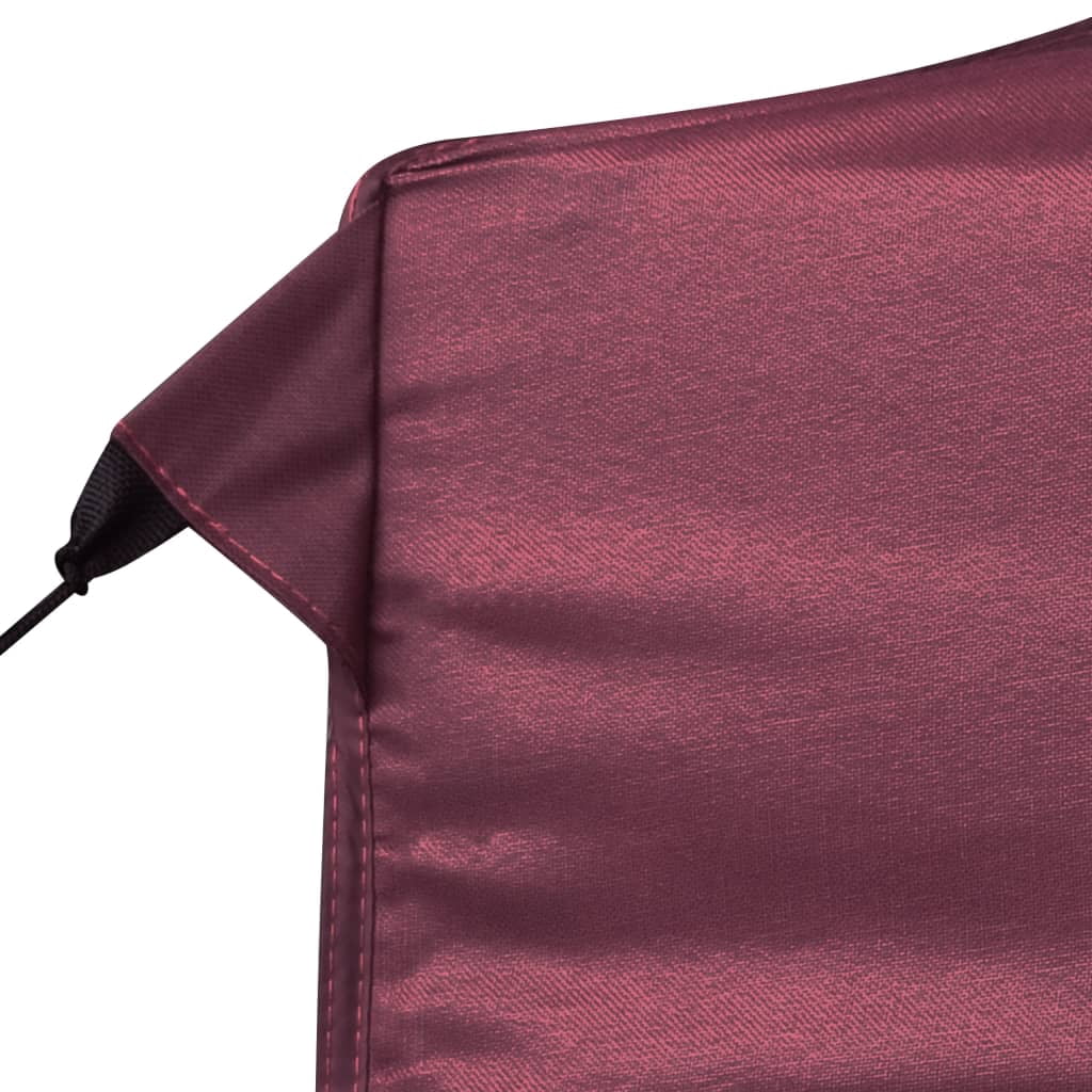 Wine Red Aluminum Folding Party Tent with Walls M34186