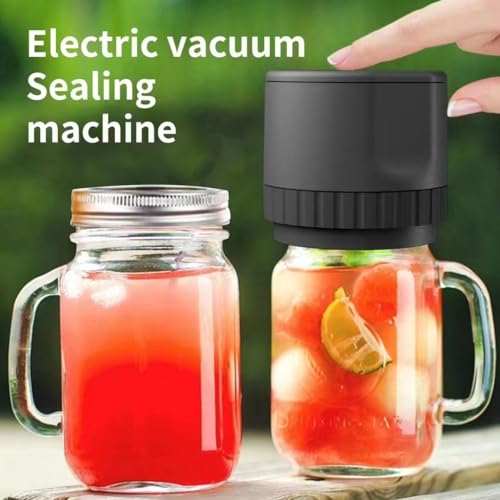Black Electric Mason Jar Vacuum Sealer O4370