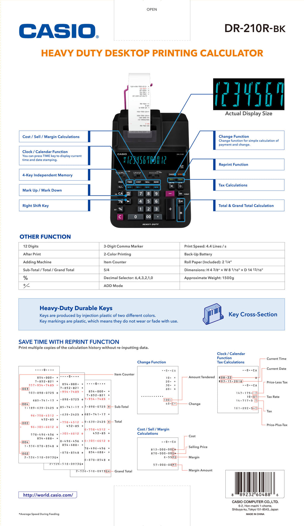 Printing Calculator Z322