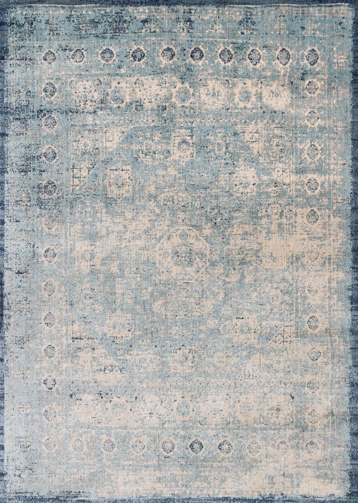 Lt. Blue Ivory Rug D989877