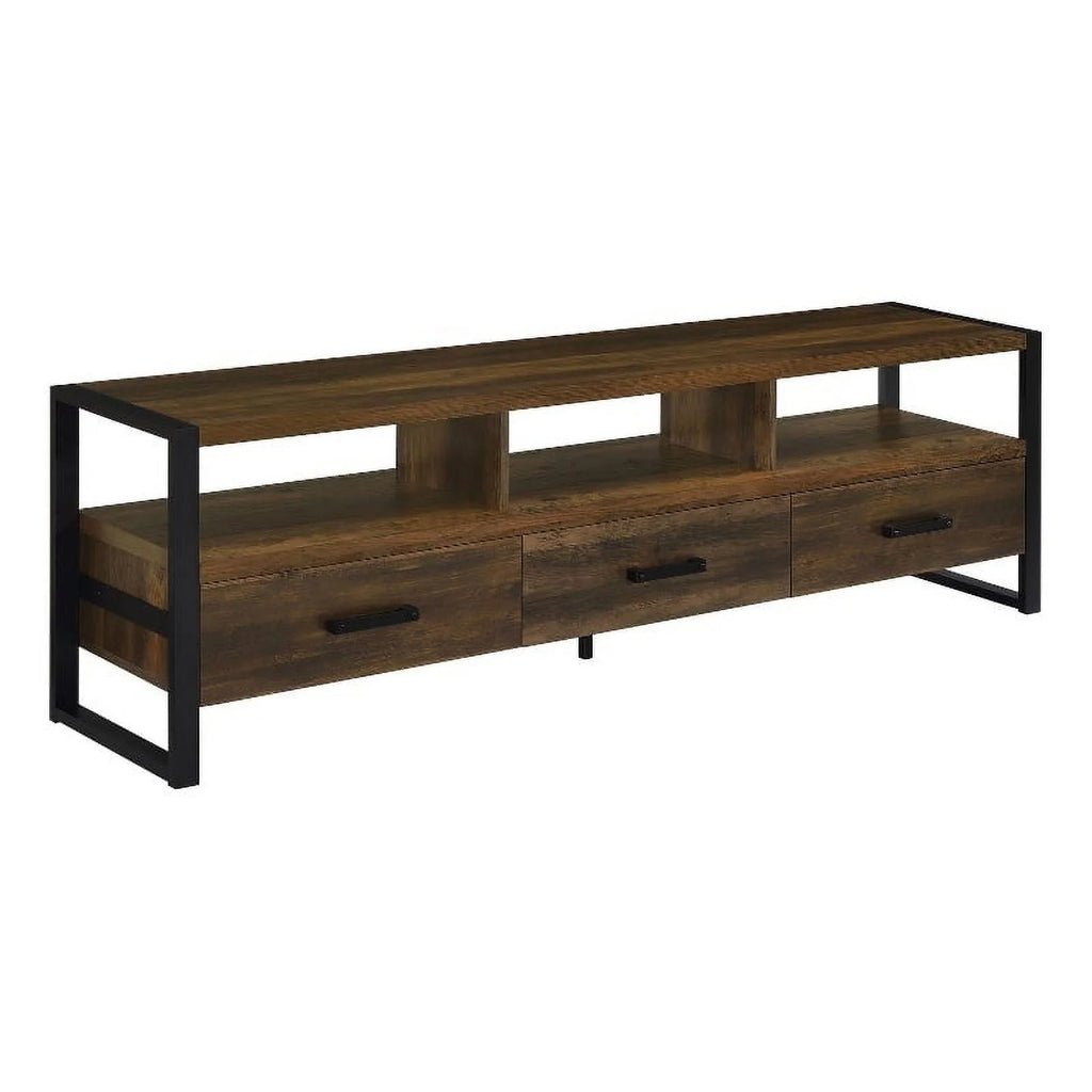 3-Drawer Farmhouse Wood TV Stand W758318