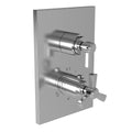 Antique Copper Square Thermostatic Trim Plate with Handle R572633