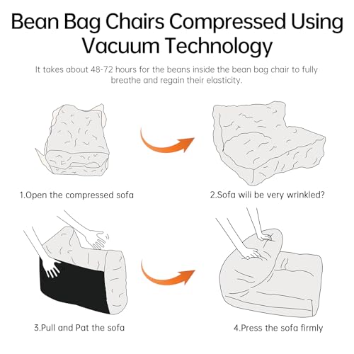 Bean Bag Chair with Ottoman G294
