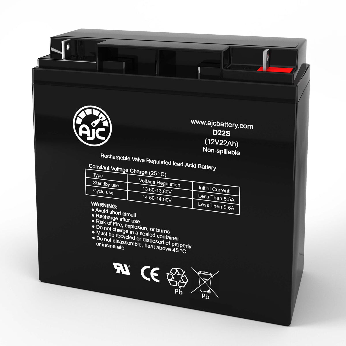 12V 22Ah Electric Scooter Battery L445956