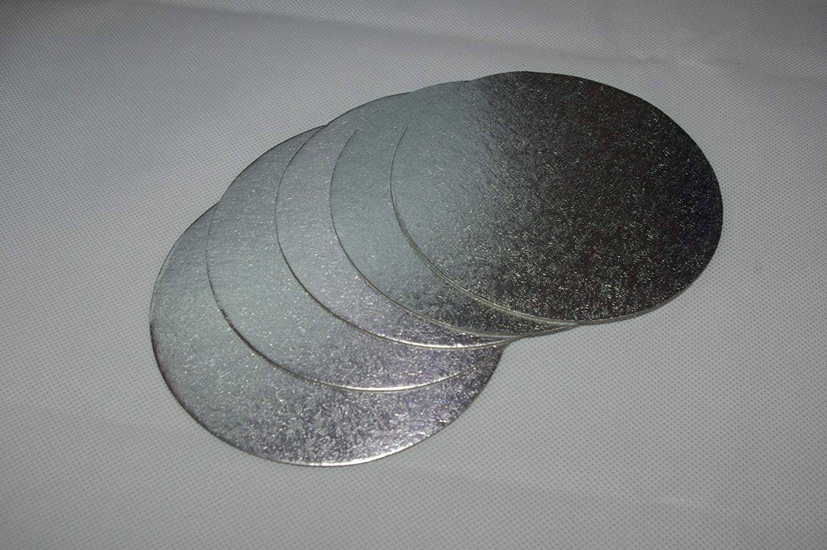 9-Inch Silver Round Cake Boards, Pack of 25 K821
