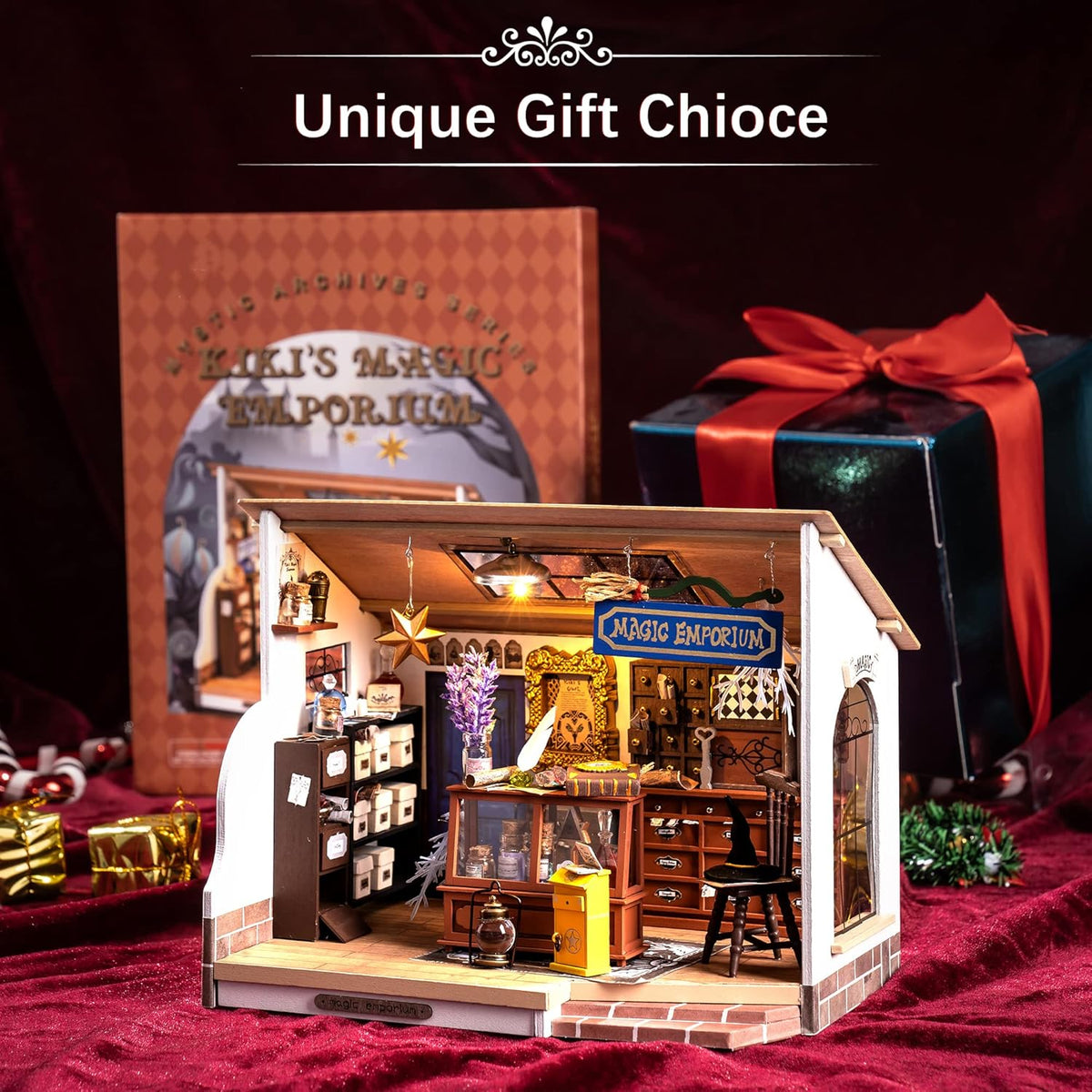 DIY Miniature House Kit with LED Light B161197