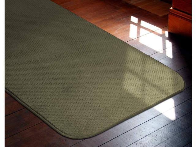 Skid-Resistant Carpet Runner Olive Green 12 ft. x 27 in. E199