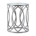 Metal Eyelet Accent Table S247