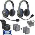 2 Dual Ear Wireless Headset Communication System with 2 Additional Batteries G4798