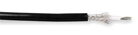 Coaxial Cable, 20 Awg, Black, PVC D851325
