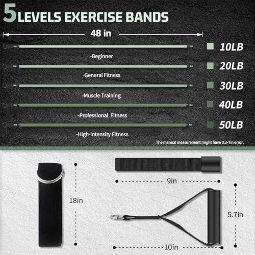 Resistance Bands with Handles A6952