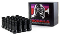 Forged Steel Racing Lug Black Chrome Open End 12mm x 1.25 20-Pack Y73890