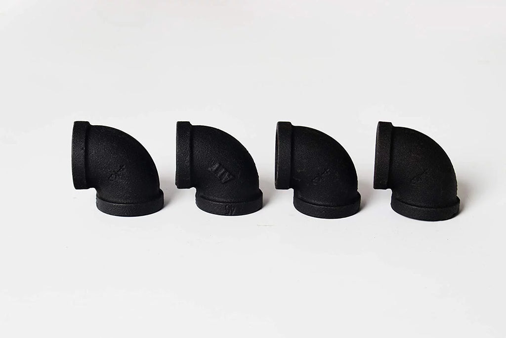 Black 3 Tier Wall-Mounted Pipe Shelves H63332