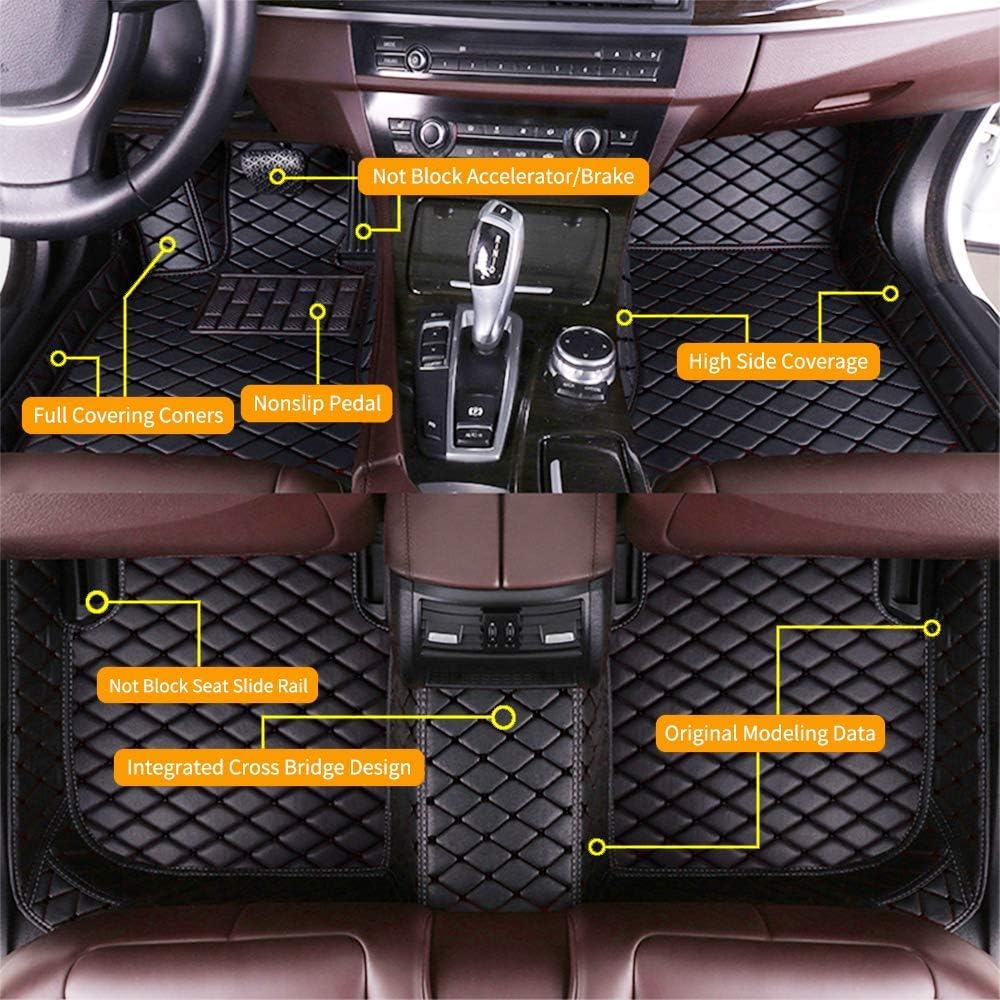 Custom Car Floor Mats Waterproof Anti-Skid Leather Full Coverage Set K855696