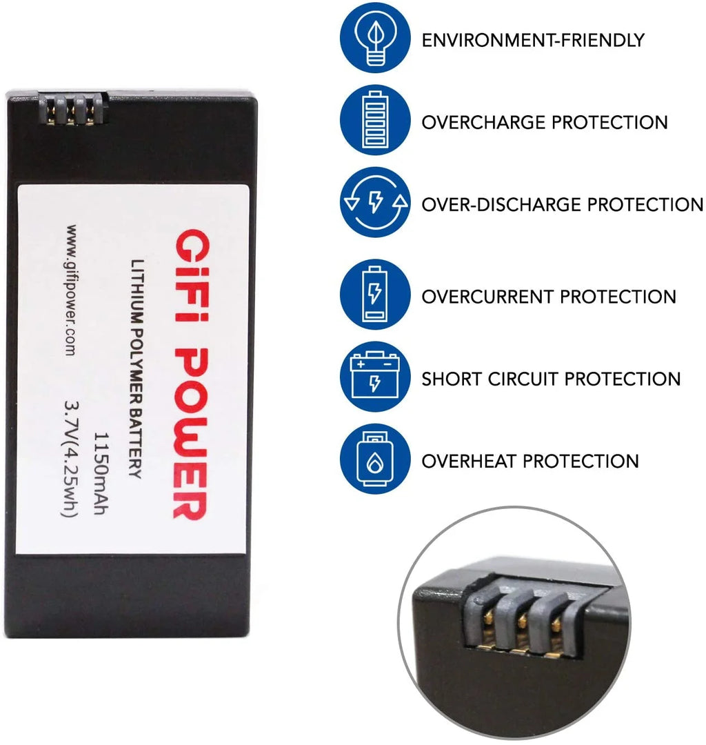 2 Pack Replacement Battery for RC Drones F66162