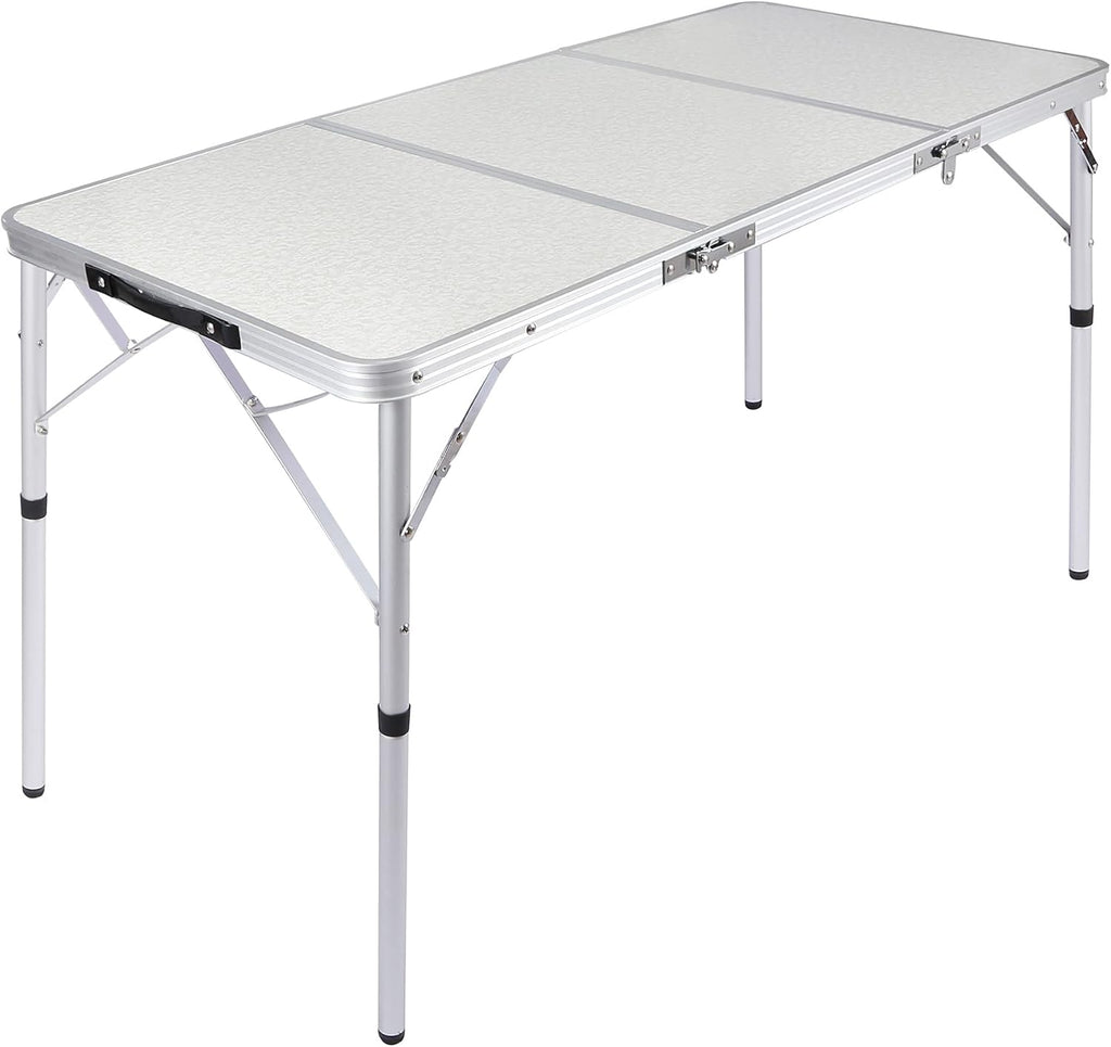 Folding Camping Table 4ft Portable Lightweight Tri-fold Outdoor Table P10126