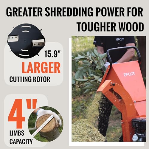 7 HP 212cc Gas Powered Wood Chipper Shredder Mulcher C856922