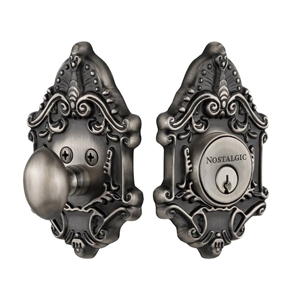 Antique Pewter Single Cylinder Deadbolt R560113