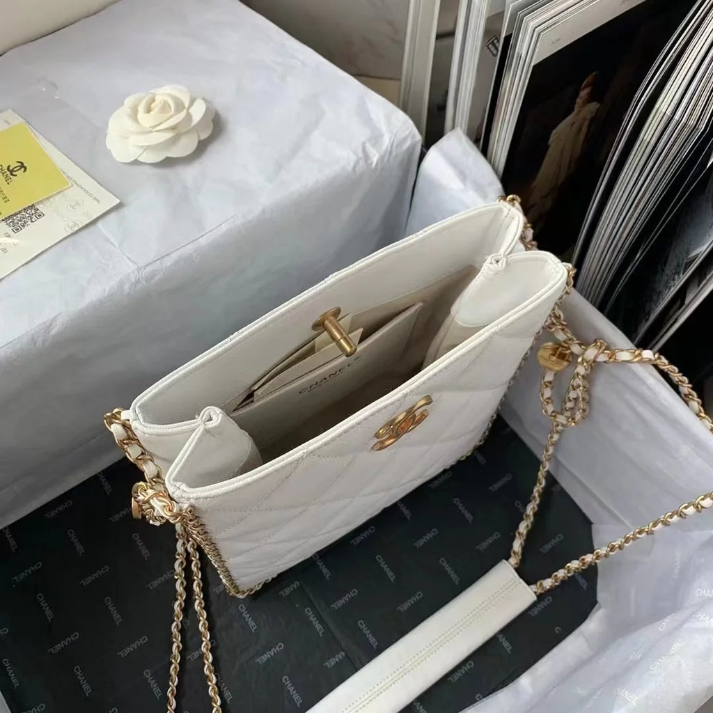 White Small Shopping Bag N7024