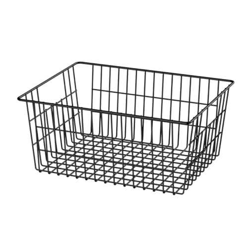 Freezer Baskets, Pantry Storage Bins, Metal Wire Organizer 14"x11"x6" F177